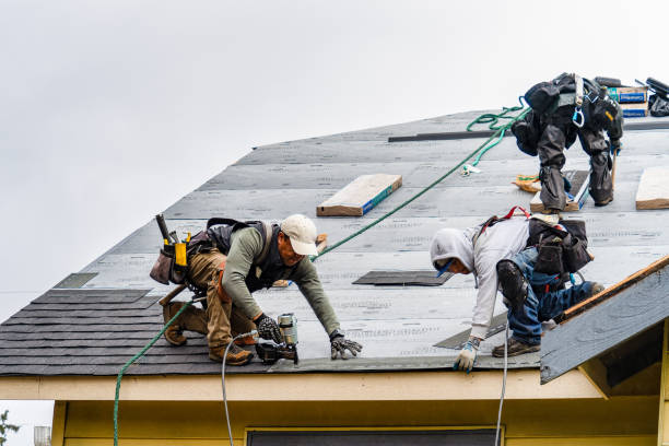 Professional Gutter Installation technician working in Felicity, OH